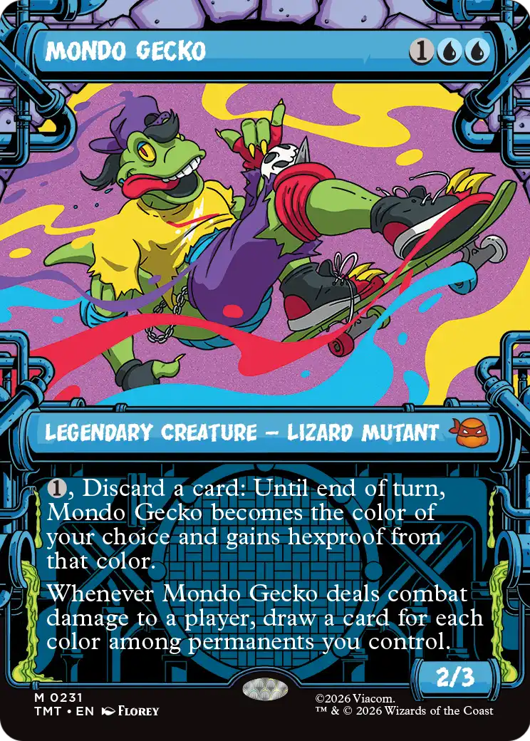 Mondo Gecko (231) - BORDERLESS (Foil) - NM - front