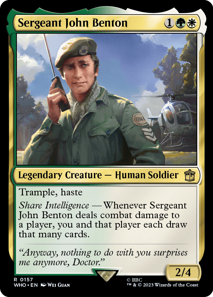 Sergeant John Benton (157) - NM - front