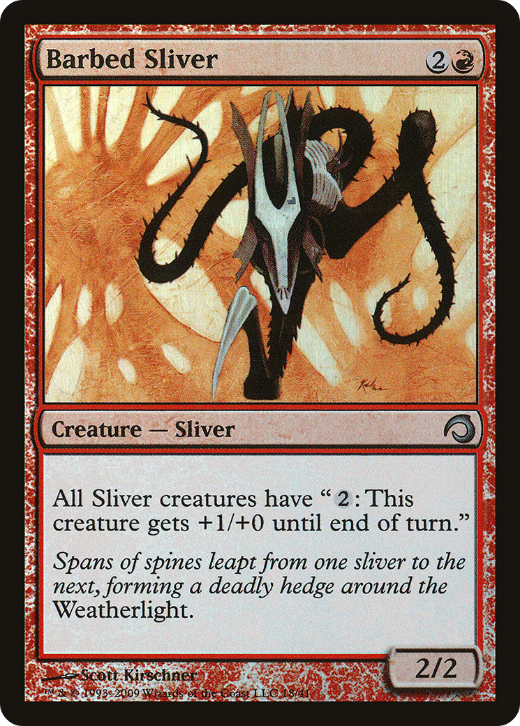 Barbed Sliver (18) (Foil) - MP - front