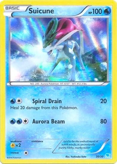 Suicune (30 - Holo) - 30/30 (Holofoil) - MP - front