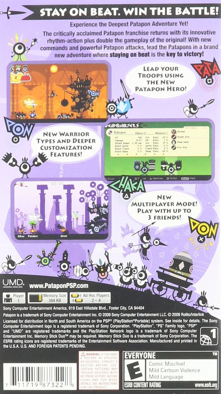 Patapon 2 - back