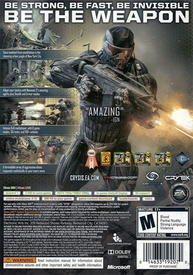 Crysis 2 - back