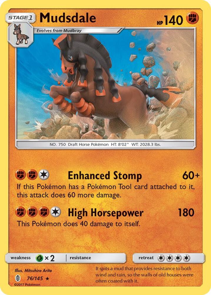 Mudsdale - 76/145 (Holofoil) - NM - front