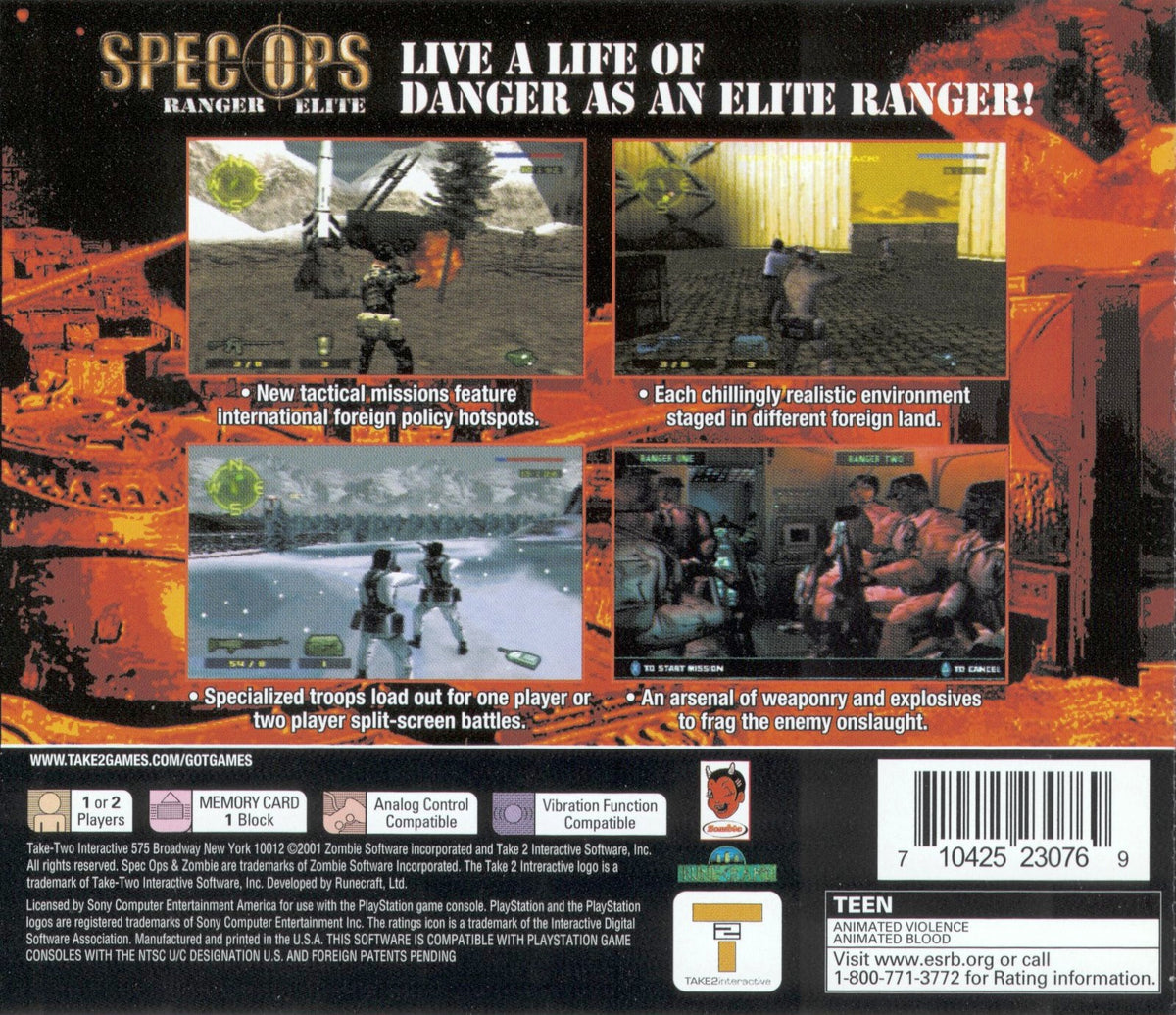 Spec Ops Ranger Elite - back