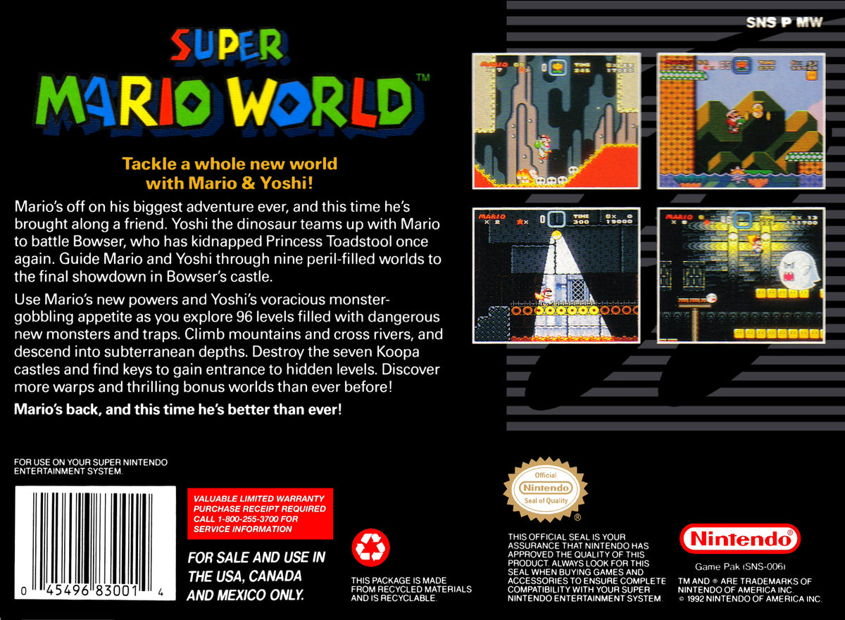 Super Mario World - back