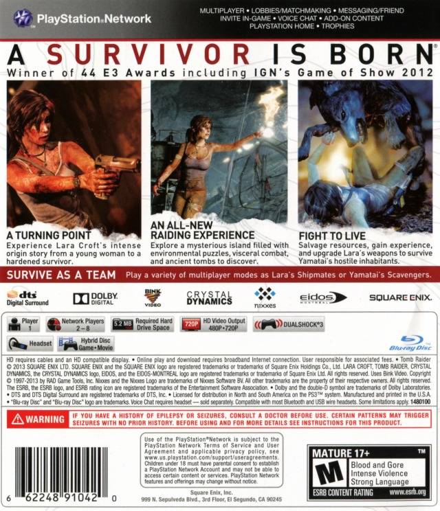 Tomb Raider - back