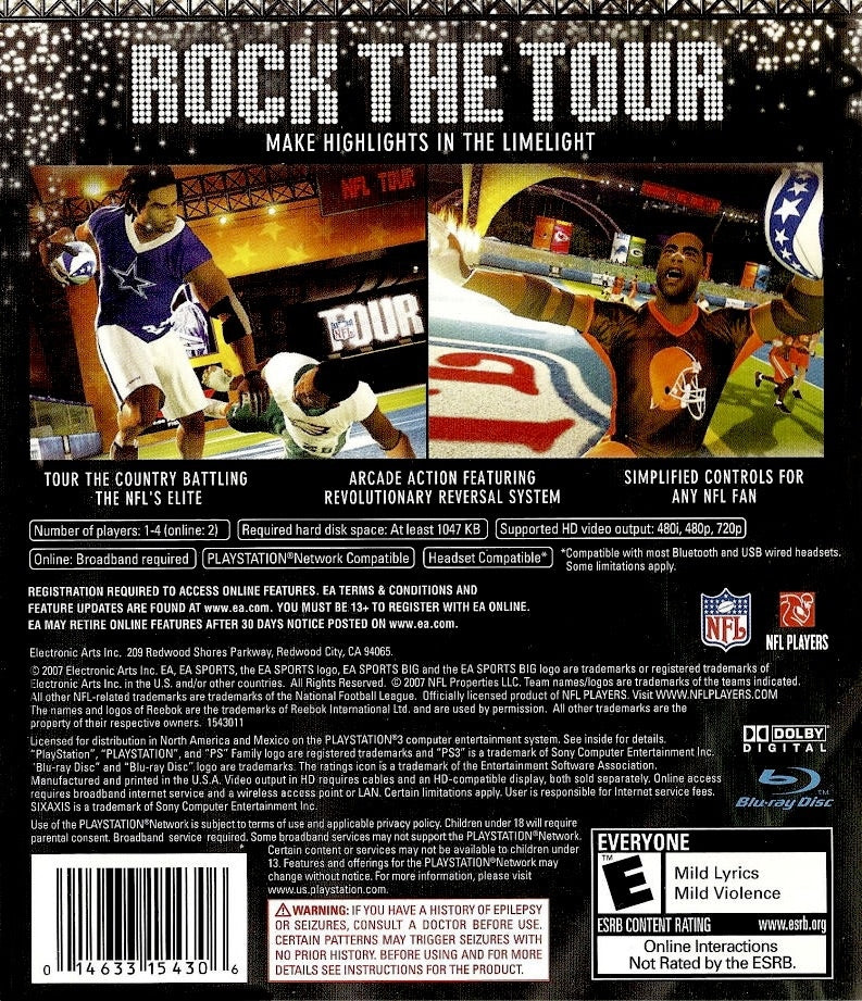 NFL Tour - back