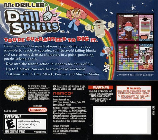 Mr Driller Drill Spirits - back