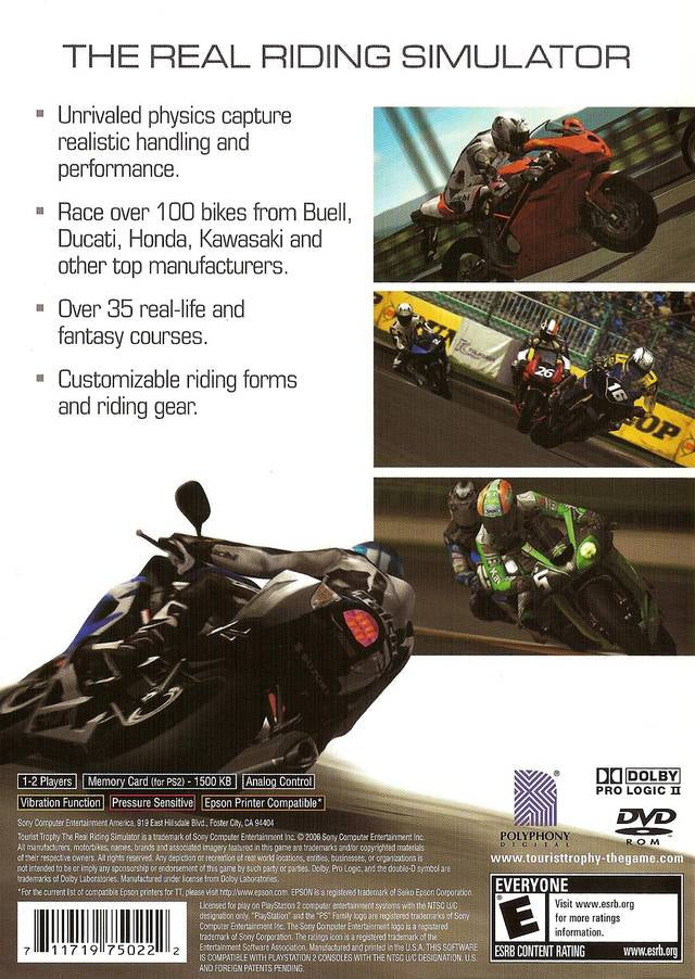 Tourist Trophy - back