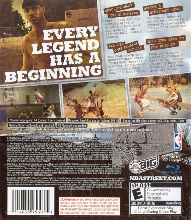 NBA Street Homecourt - back