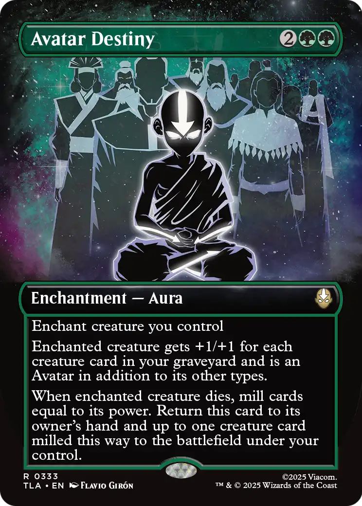 Avatar Destiny (333) - BORDERLESS - FULL ART (Foil) - NM - front