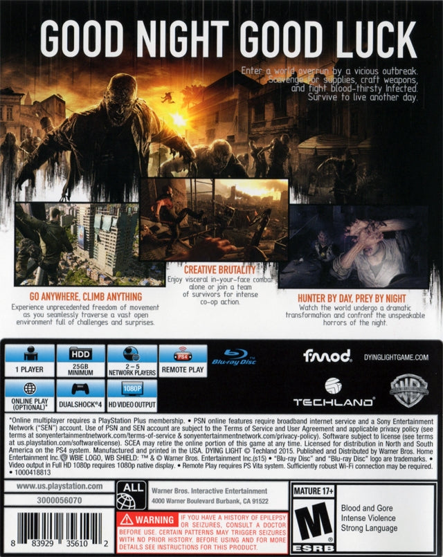 Dying Light - back