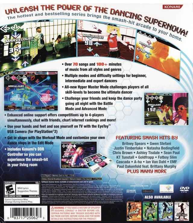 Dance Dance Revolution SuperNova 2 - back