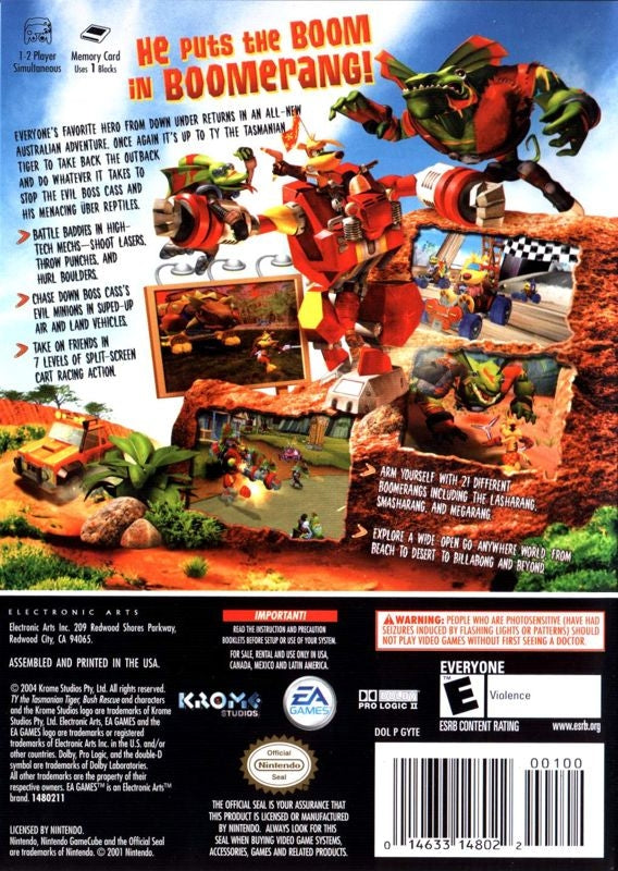 Ty the Tasmanian Tiger 2 Bush Rescue - back