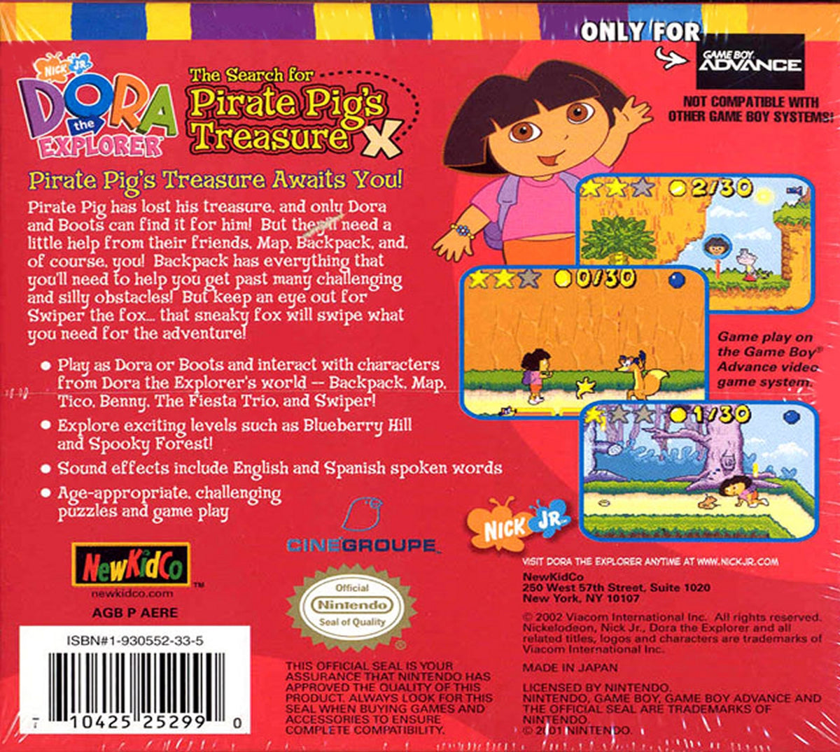 Dora the Explorer: The Hunt for Pirate Pig's Treasure - back