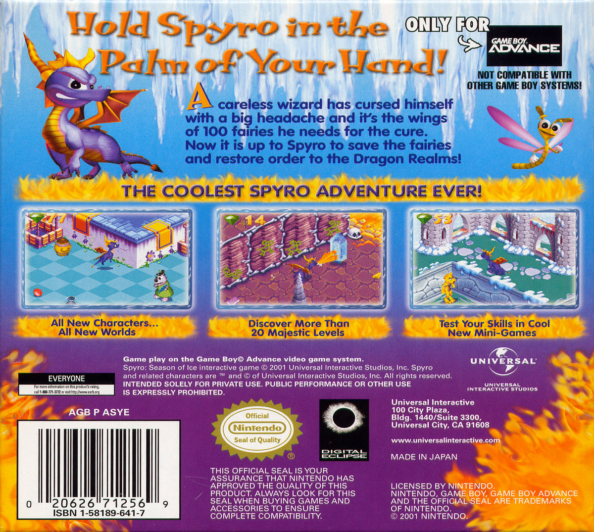 Spyro Season of Ice - back