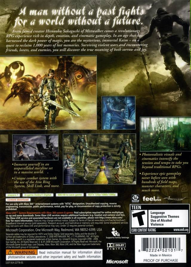 Lost Odyssey - back