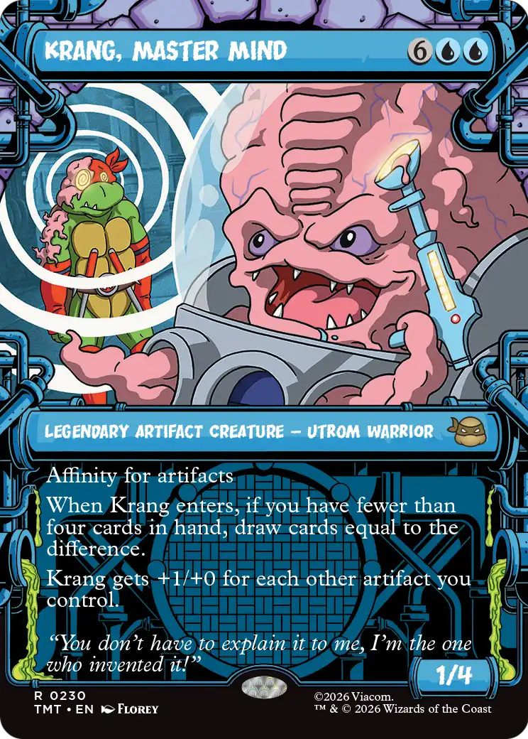 Krang, Master Mind (230) - BORDERLESS - NM - front
