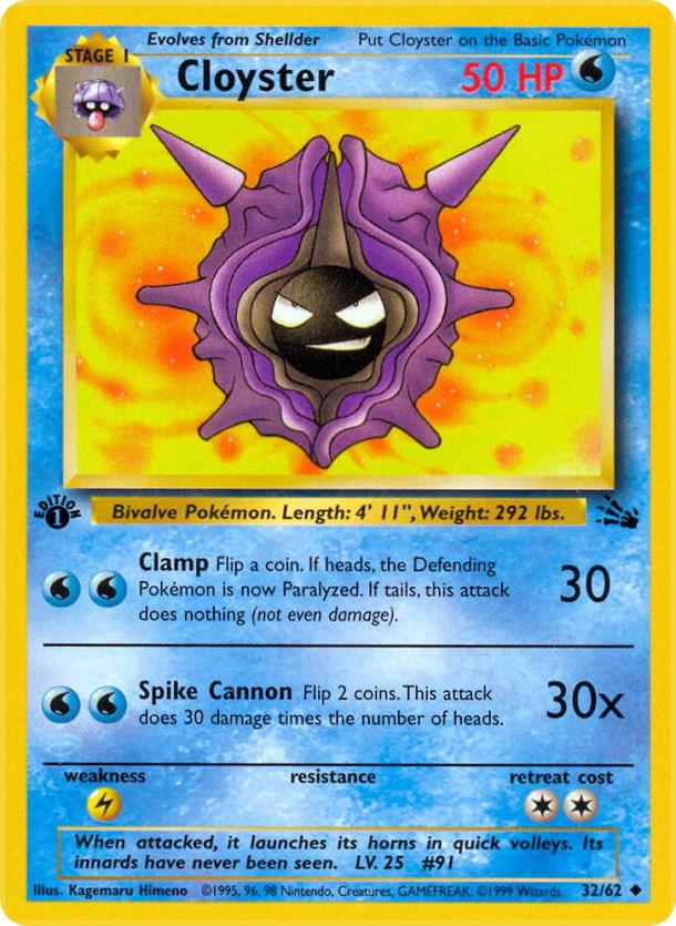 Cloyster - 32/62 (Unlimited) - LP - front