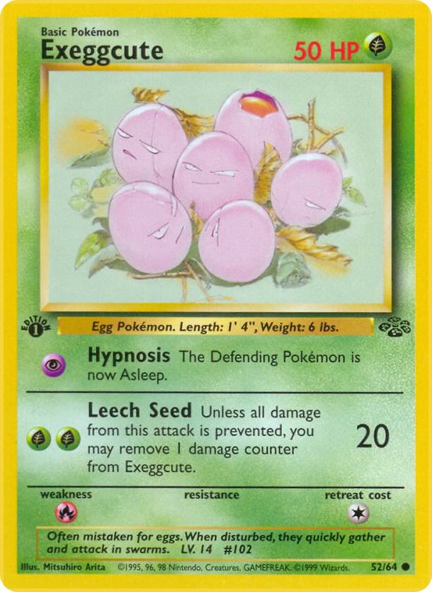 Exeggcute - 52/64 (Unlimited) - NM - front