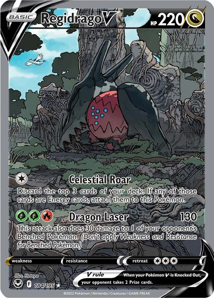 Regidrago V (Alternate Full Art) - 184/195 (Holofoil) - NM - front