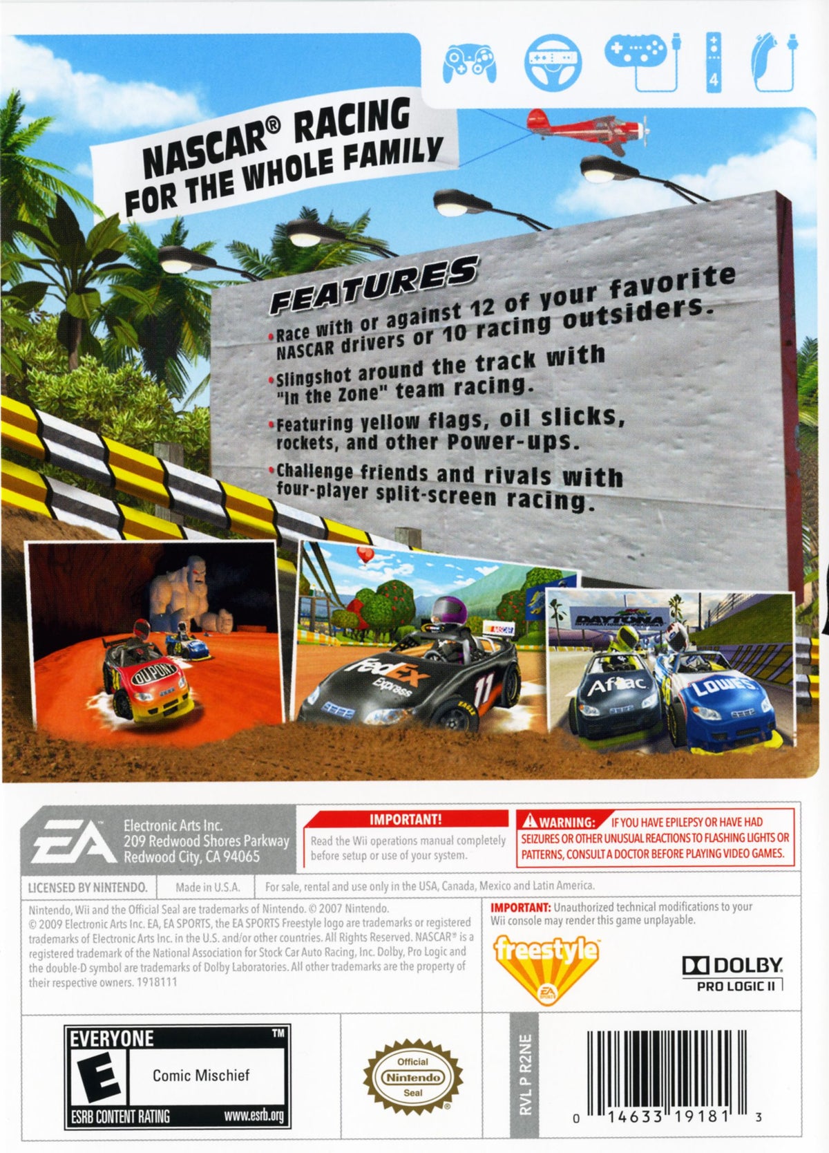 NASCAR Kart Racing - back