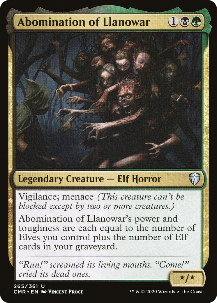 Abomination of Llanowar (265) - LP - front