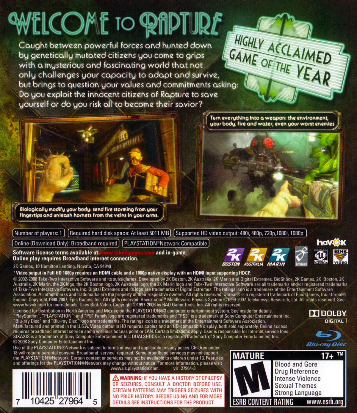 BioShock - back