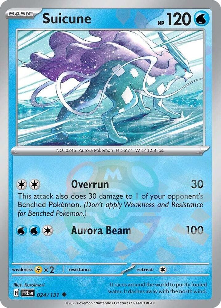 Suicune (Master Ball Pattern) - 024/131 (Holofoil) - NM - front