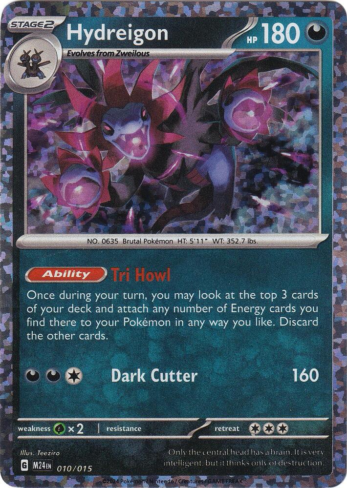 Hydreigon - 010/015 (Holofoil) - NM - front