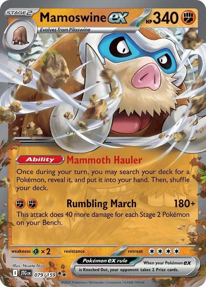Mamoswine ex - 079/159 (Holofoil) - NM - front