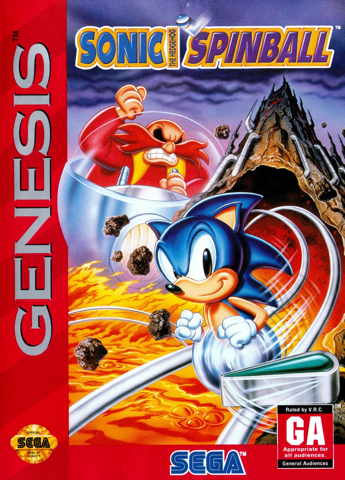 Sonic Spinball - front