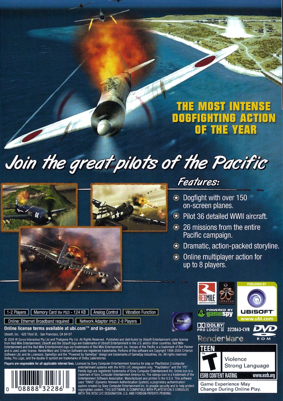 Heroes of the Pacific - back