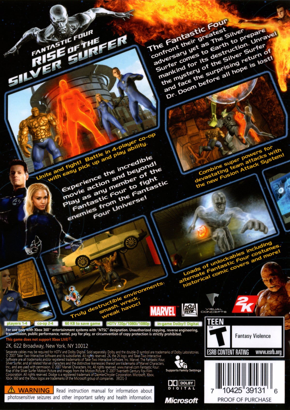 Fantastic Four: Rise of the Silver Surfer - back