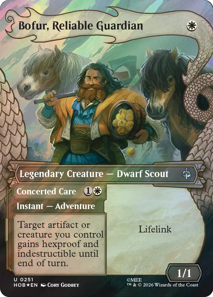 Bofur, Reliable Guardian // Concerted Care (251) - SHOWCASE (Foil) - NM - front