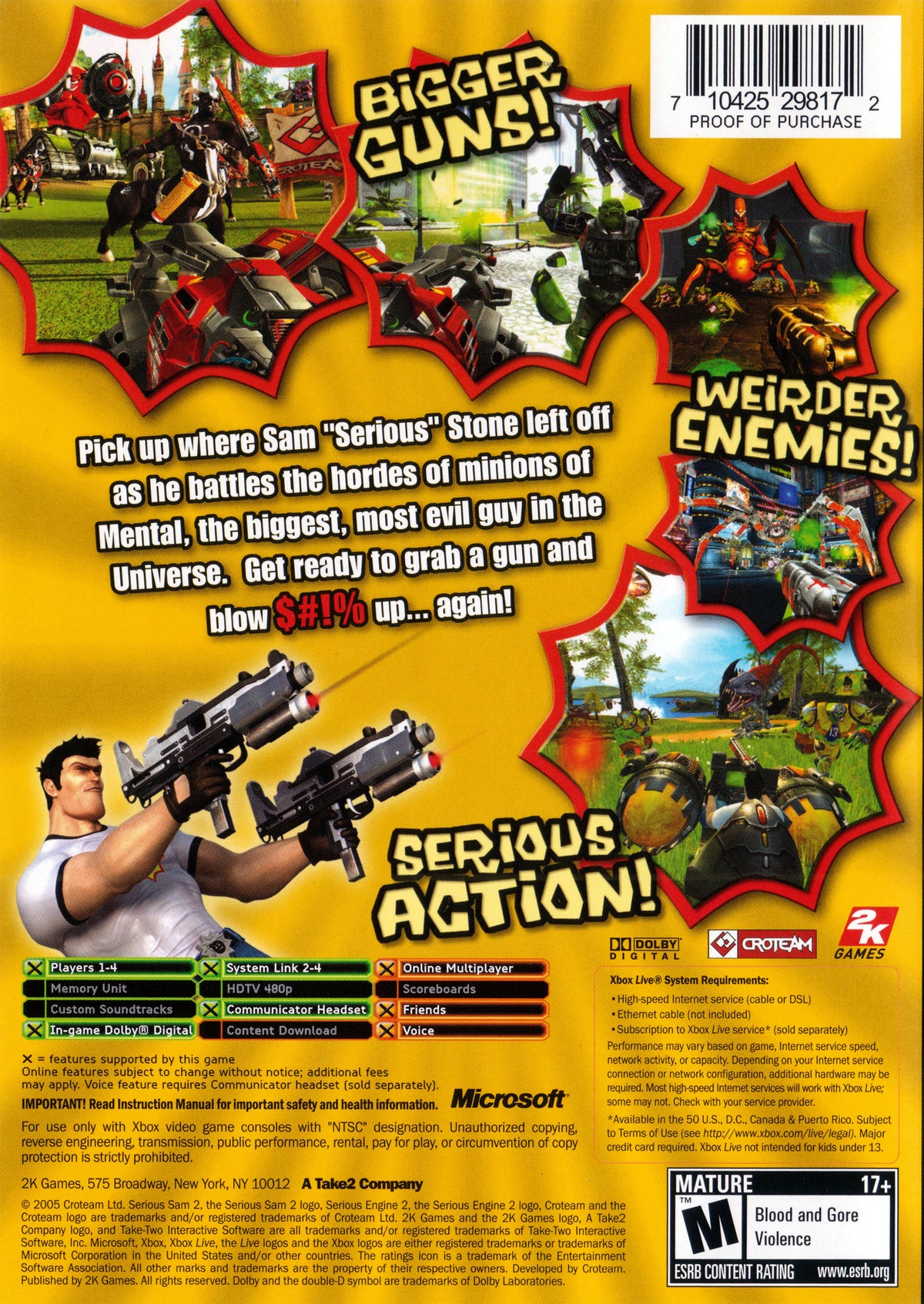 Serious Sam II - back