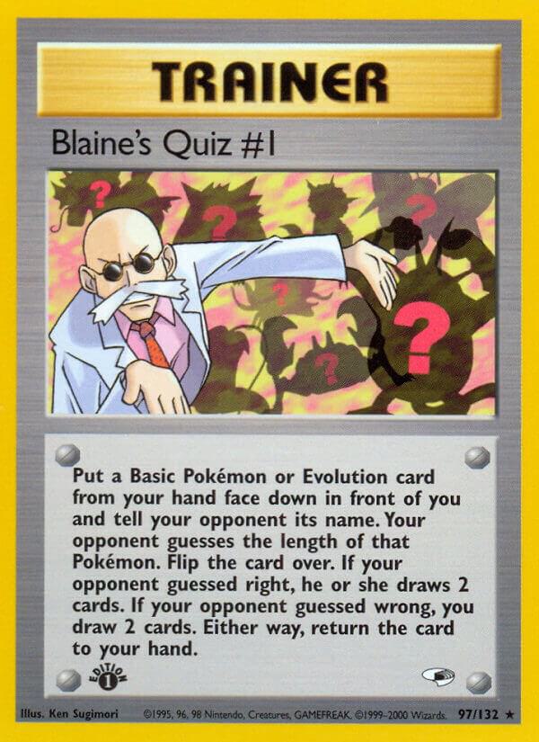 Blaine's Quiz #1 - 097/132 (Unlimited) - DM - front