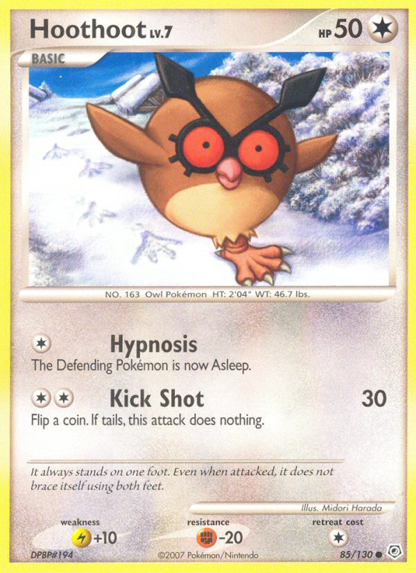 Hoothoot - 85/130 - LP - front