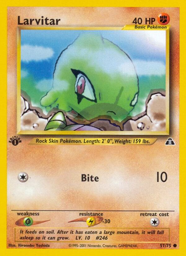Larvitar - 57/75 (Unlimited) - NM - front