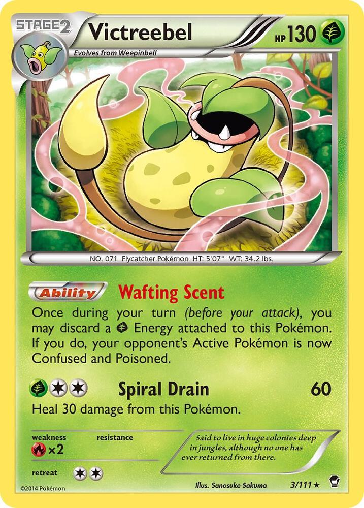 Victreebel - 3/111 (Reverse Holofoil) - NM - front