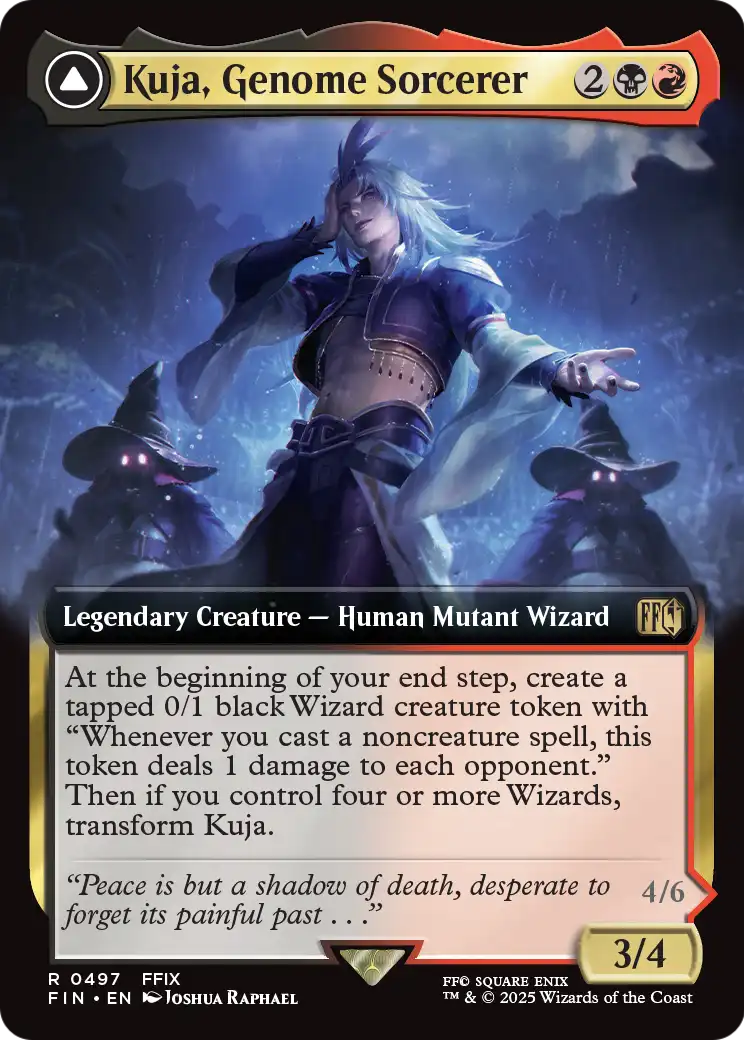 Kuja, Genome Sorcerer // Trance Kuja, Fate Defied (497) - EXTENDED ART (Foil) - NM - front