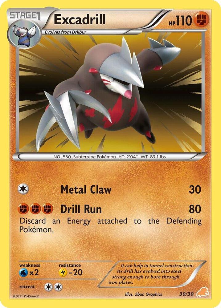 Excadrill (#30 Holo) - 30/30 (Holofoil) - LP - front