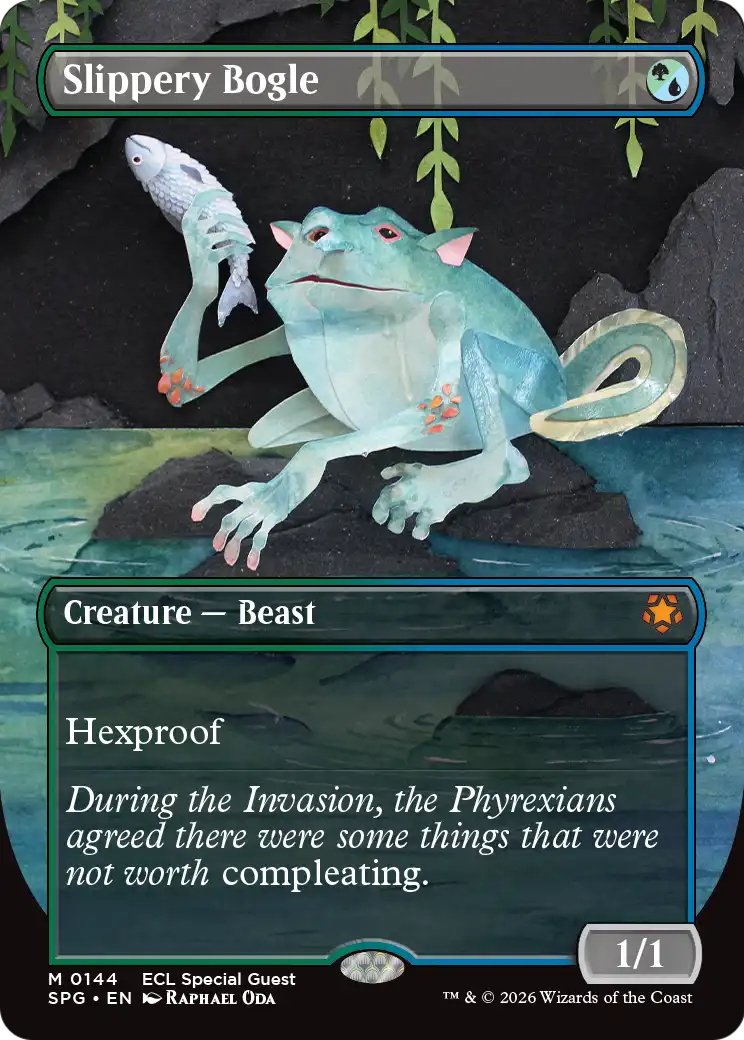 Slippery Bogle (144) - BORDERLESS - FULL ART - NM - front