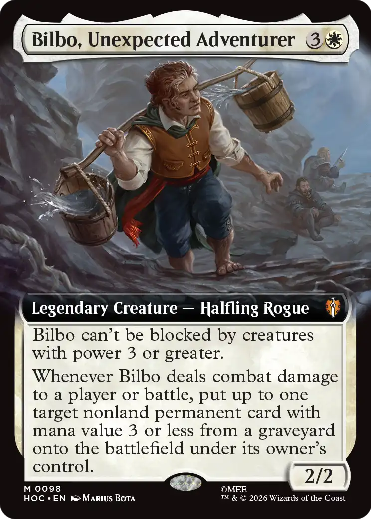 Bilbo, Unexpected Adventurer (98) - EXTENDED ART - NM - front