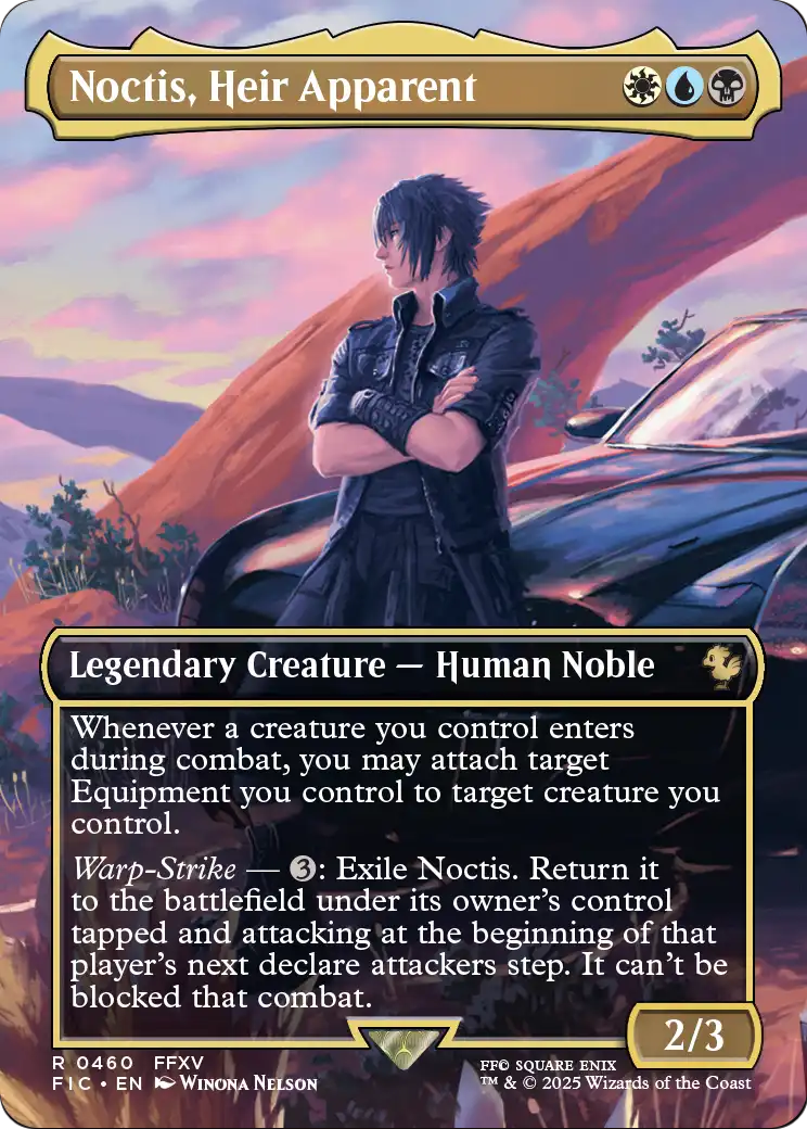 Noctis, Heir Apparent (460) - BORDERLESS - FULL ART (Foil) - NM - front