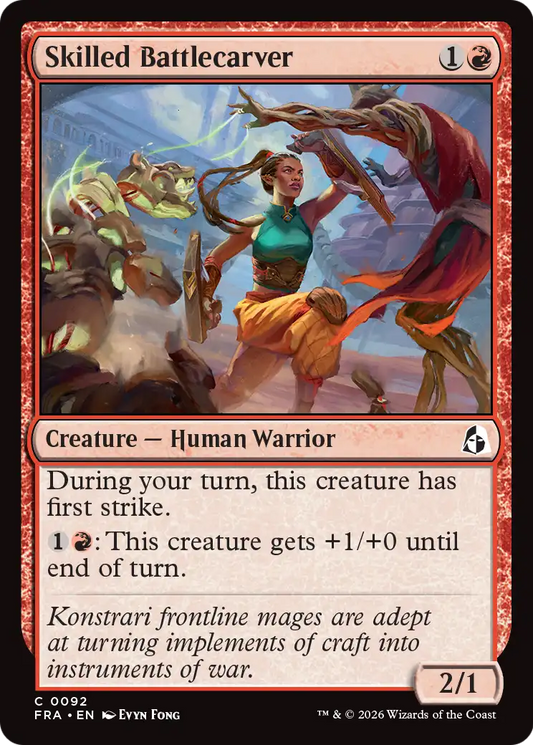 Skilled Battlecarver (92) (Foil) - NM - front