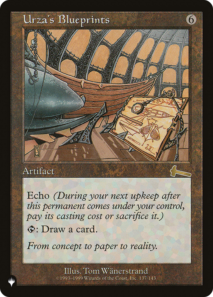 Urza's Blueprints (ULG-137) - LP - front