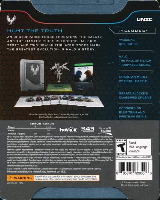 Halo 5 Guardians [Limited Edition] - back