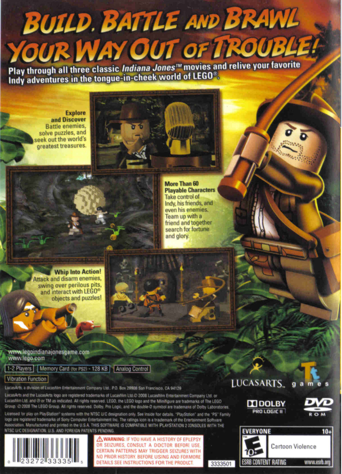 LEGO Indiana Jones The Original Adventures - back