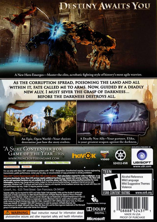 Prince of Persia - back